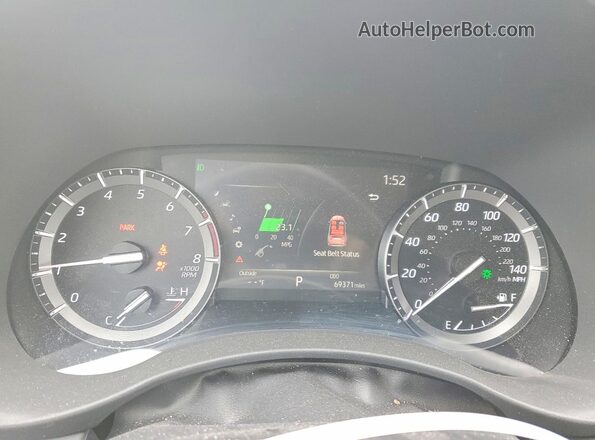 5TDGZRBH2MS115441 2021 TOYOTA HIGHLANDER Blue Սարքավորումների վահանակի տեսք