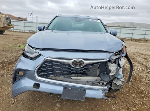 5TDGZRBH2MS115441 2021 TOYOTA HIGHLANDER Blue Դիմացի տեսք
