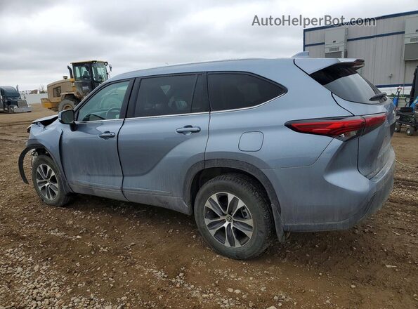 5TDGZRBH2MS115441 2021 TOYOTA HIGHLANDER Blue Հետևի ձախ