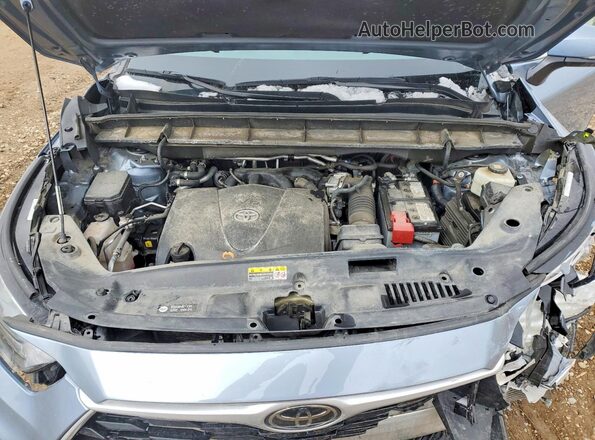 5TDGZRBH2MS115441 2021 TOYOTA HIGHLANDER Blue Շարժիչի բաժամունքի տեսք
