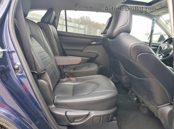 5TDGZRBH3MS543390 2021 TOYOTA LE Синий Вид задней части салона