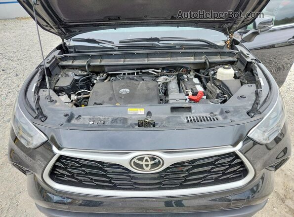 5TDGZRBH3MS559136 2021 TOYOTA HIGHLANDER Black Widok wnętrza z tyłu