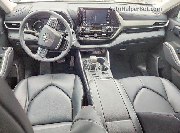 5TDGZRBH3MS559136 2021 TOYOTA HIGHLANDER Black Widok deski rozdzielczej