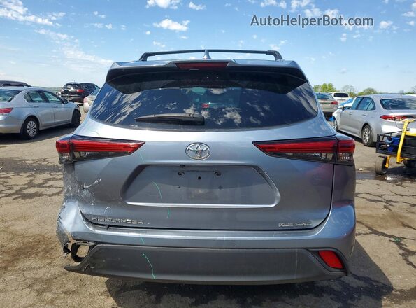 5TDGZRBH4LS043849 2020 TOYOTA HIGHLANDER Серый Вид сзади