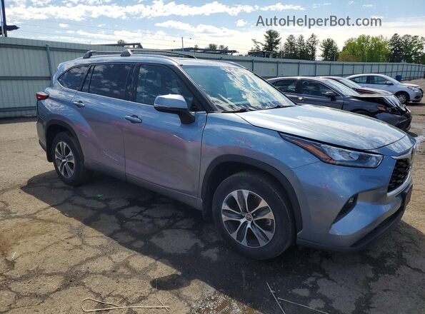 5TDGZRBH4LS043849 2020 TOYOTA HIGHLANDER Серый Передняя правая четверть