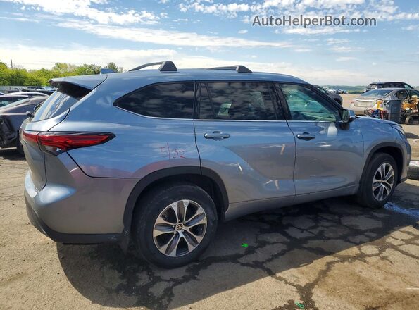 5TDGZRBH4LS043849 2020 TOYOTA HIGHLANDER Серый Задняя правая четверть