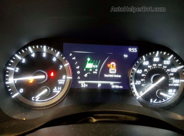 5TDGZRBH4LS504497 2020 TOYOTA LE Белый Вид щитка приборов