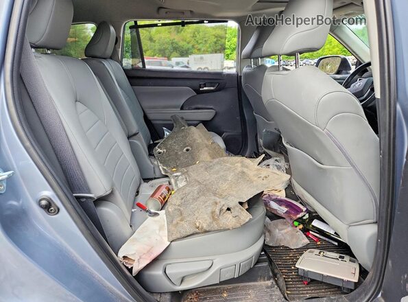 5TDGZRBH7MS096465 2021 TOYOTA HIGHLANDER Синий Вид задних сидений