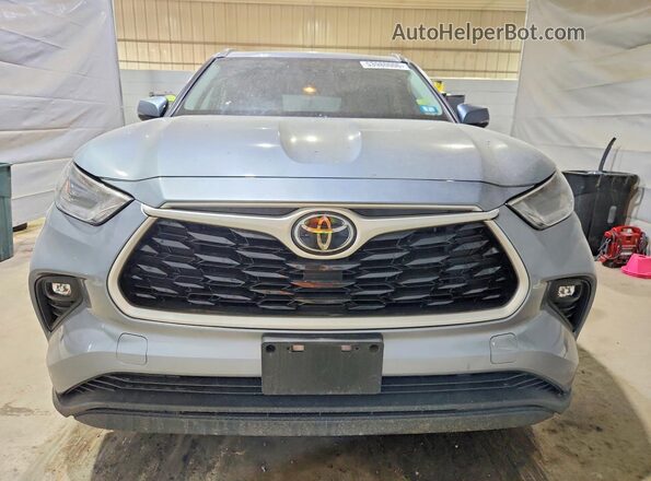 5TDGZRBHXMS088568 2021 TOYOTA HIGHLANDER Серый Вид спереди