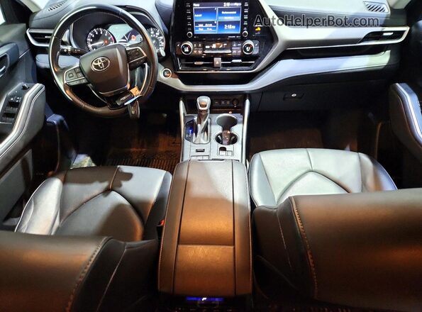 5TDGZRBHXMS088568 2021 TOYOTA HIGHLANDER Серый Вид панели приборов