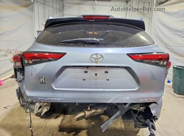5TDGZRBHXMS088568 2021 TOYOTA HIGHLANDER Серый Вид сзади