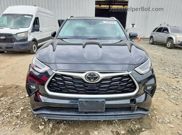 5TDGZRBHXMS132634 2021 TOYOTA HIGHLANDER Черный Вид спереди