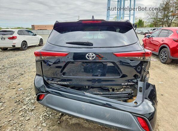 5TDGZRBHXMS132634 2021 TOYOTA HIGHLANDER Черный Вид сзади