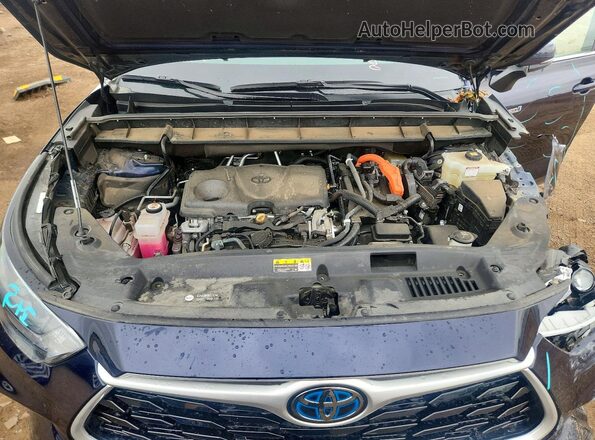 5TDHBRCH2MS531741 2021 TOYOTA HIGHLANDER Синий Вид подкапотного пространства