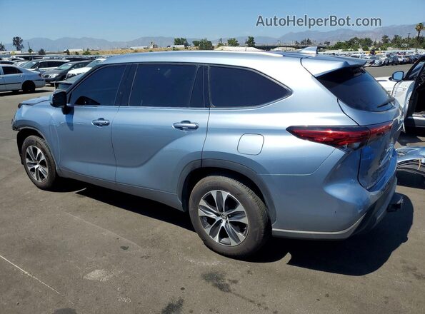 5TDHZRAH6MS068565 2021 TOYOTA HIGHLANDER Синий Задняя левая четверть