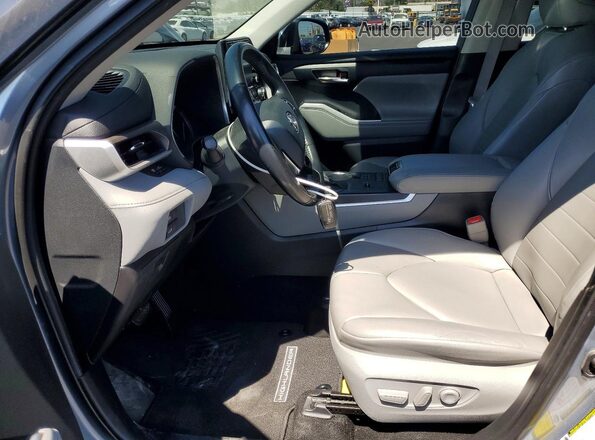 5TDHZRAH6MS068565 2021 TOYOTA HIGHLANDER Синий Вид салона спереди