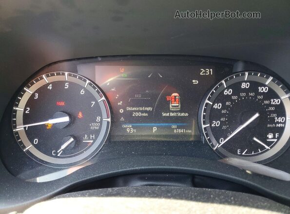 5TDHZRAH6MS068565 2021 TOYOTA HIGHLANDER Синий Вид щитка приборов