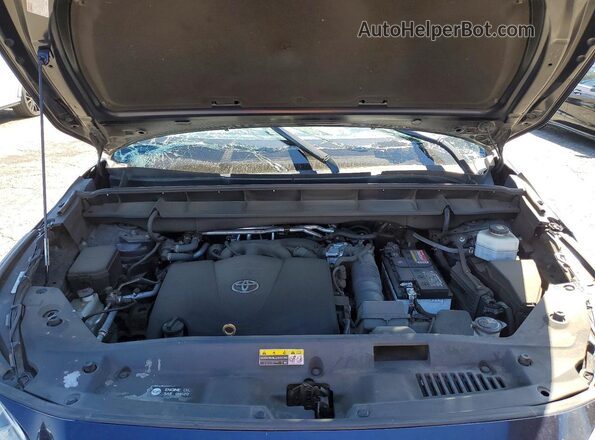 5TDHZRAHXLS021182 2020 TOYOTA HIGHLANDER Blue Вид підкапотного простору