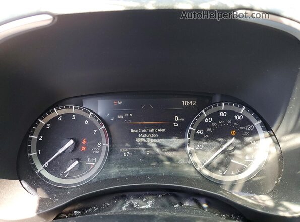5TDHZRAHXLS021182 2020 TOYOTA HIGHLANDER Blue Вид щитка приладів