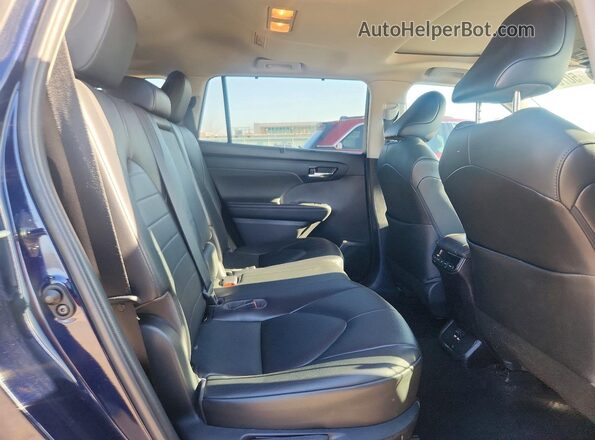 5TDHZRBH2MS114570 2021 TOYOTA HIGHLANDER Синий Вид задней части салона