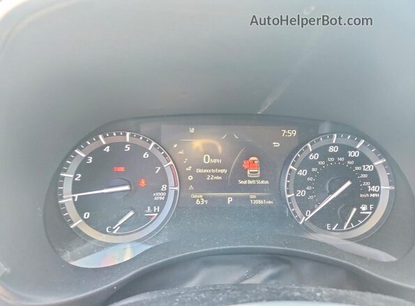 5TDHZRBH2MS114570 2021 TOYOTA HIGHLANDER Синий Вид щитка приборов