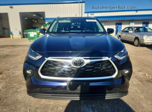 5TDHZRBH2MS114570 2021 TOYOTA HIGHLANDER Синий Вид спереди