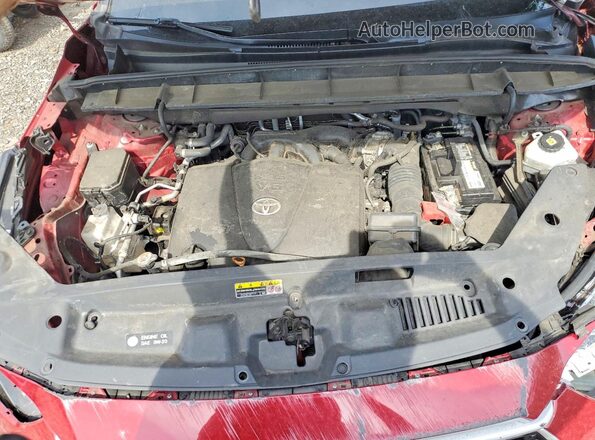5TDHZRBH2MS535396 2021 TOYOTA HIGHLANDER Красный Вид подкапотного пространства
