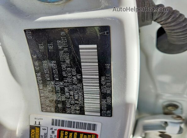 5TDHZRBH5MS551589 2021 TOYOTA LE Белый Вид наклейки с VIN-кодом