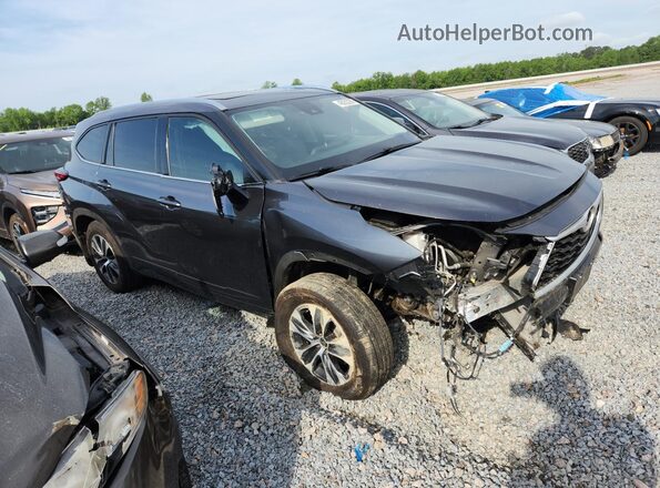 5TDHZRBH7LS050346 2020 TOYOTA HIGHLANDER Charcoal Przód prawy