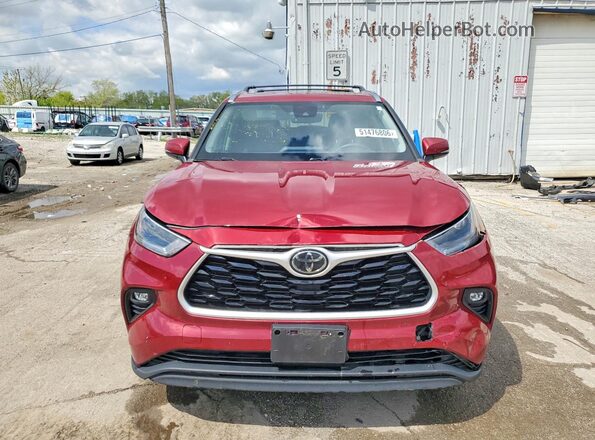 5TDHZRBHXMS078627 2021 TOYOTA LE Бордовый Вид спереди