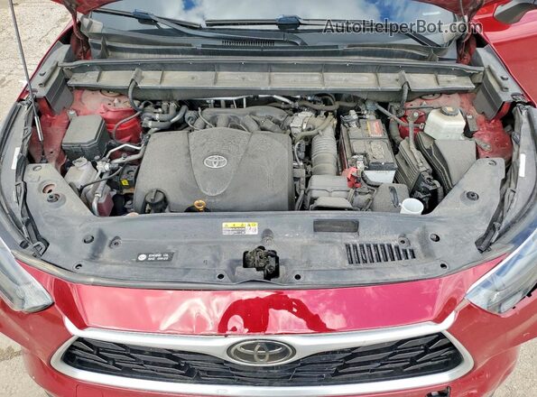 5TDHZRBHXMS078627 2021 TOYOTA LE Бордовый Вид подкапотного пространства