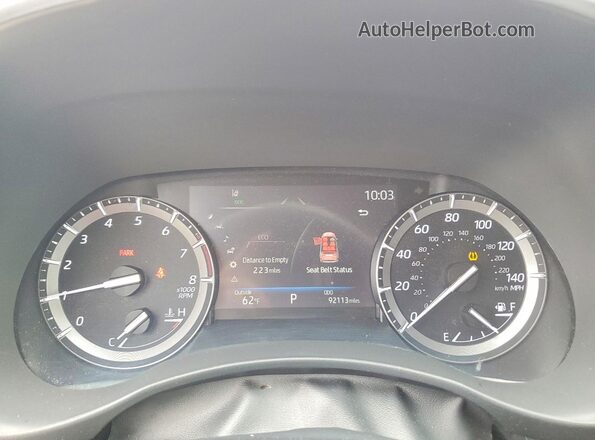 5TDHZRBHXMS078627 2021 TOYOTA LE Бордовый Вид щитка приборов