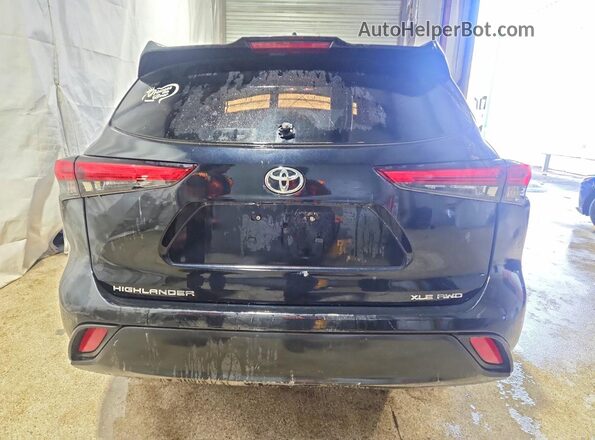 5TDHZRBHXMS113991 2021 TOYOTA HIGHLANDER Black უკანა ხედი