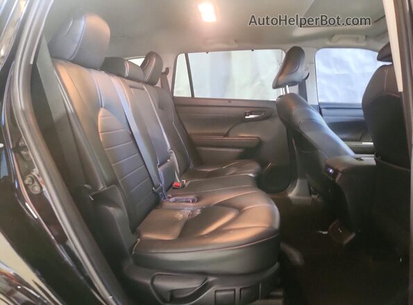 5TDHZRBHXMS113991 2021 TOYOTA HIGHLANDER Black უკანა სალონის ხედი