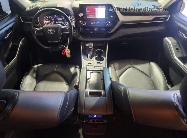 5TDHZRBHXMS113991 2021 TOYOTA HIGHLANDER Black წინა პანელის ხედი