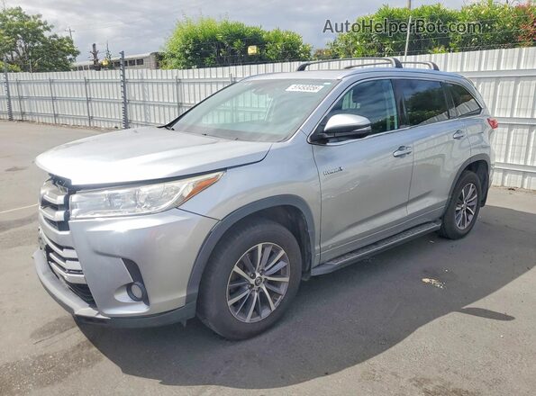 5TDJGRFH4JS041716 2018 TOYOTA HIGHLANDER Серый Передняя левая четверть