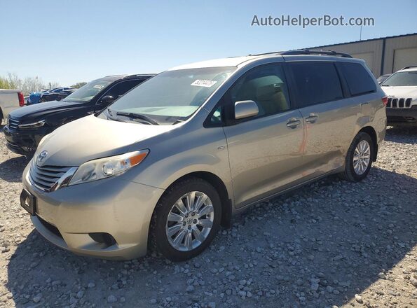 5TDJK3DC1GS134883 2016 TOYOTA SIENNA Cream Передня ліва чверть