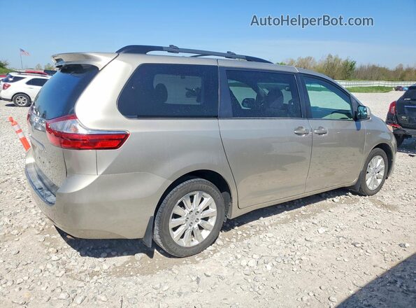 5TDJK3DC1GS134883 2016 TOYOTA SIENNA Cream Задня права чверть