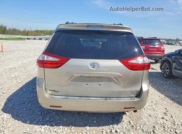 5TDJK3DC1GS134883 2016 TOYOTA SIENNA Cream Вид ззаду
