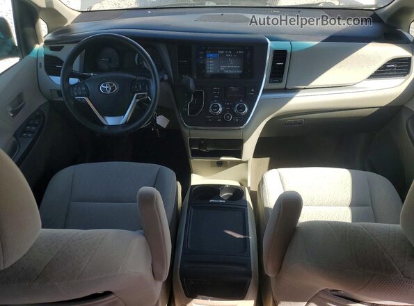 5TDJK3DC1GS134883 2016 TOYOTA SIENNA Cream Вид панелі приладів