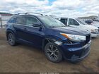 2016 Toyota Highlander Xle V6 Dark Blue vin: 5TDJKRFH0GS242875