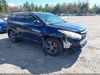 2016 Toyota Highlander Xle V6 Blue vin: 5TDJKRFH4GS345653