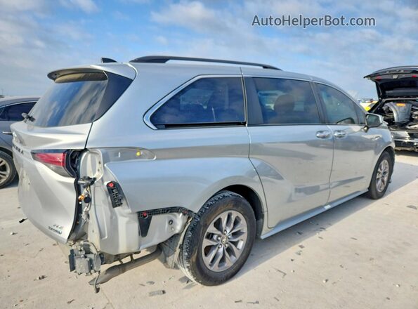 5TDJRKEC3MS033943 2021 TOYOTA SIENNA Silver Задня права чверть