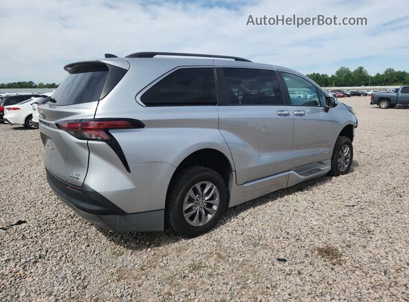 5TDJRKEC6MS039901 2021 TOYOTA SIENNA Silver უკანა მარჯვენა