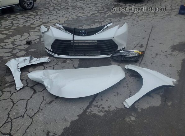 5TDJRKEC6NS107907 2022 TOYOTA SIENNA Белый Вид подкапотного пространства