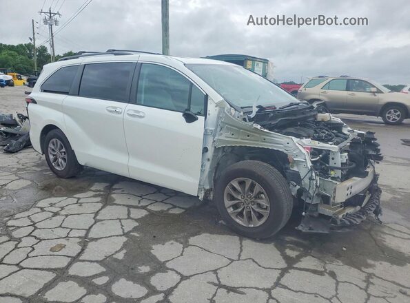 5TDJRKEC6NS107907 2022 TOYOTA SIENNA Белый Передняя правая четверть