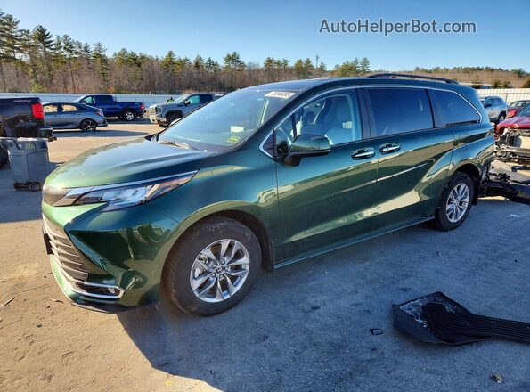 5TDJSKFC8PS102794 2023 TOYOTA SIENNA Зеленый Передняя левая четверть
