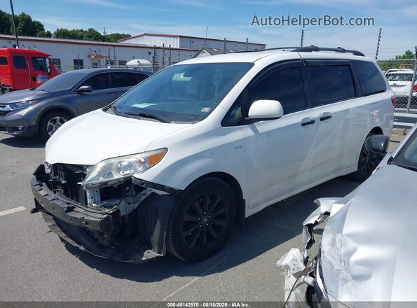 5TDJZ3DC3JS202605 2018 TOYOTA SIENNA White წინა მარცხენა ხედი სამი მეოთხედიდან