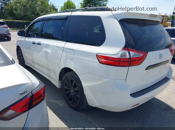 5TDJZ3DC3JS202605 2018 TOYOTA SIENNA White უკანა მარცხენა