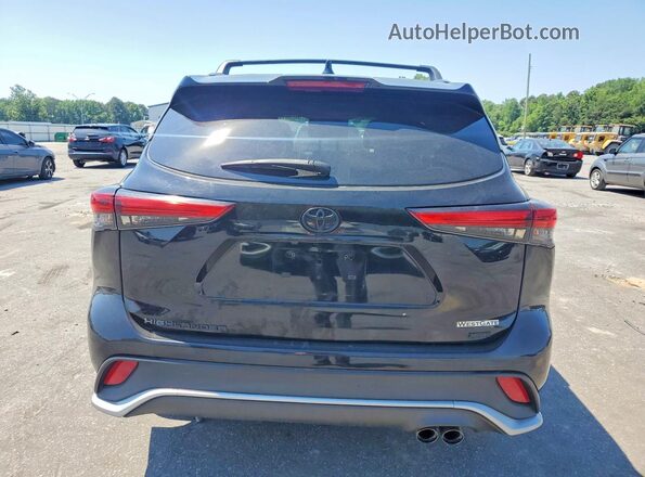 5TDJZRAH2MS066782 2021 TOYOTA HIGHLANDER Черный Вид сзади